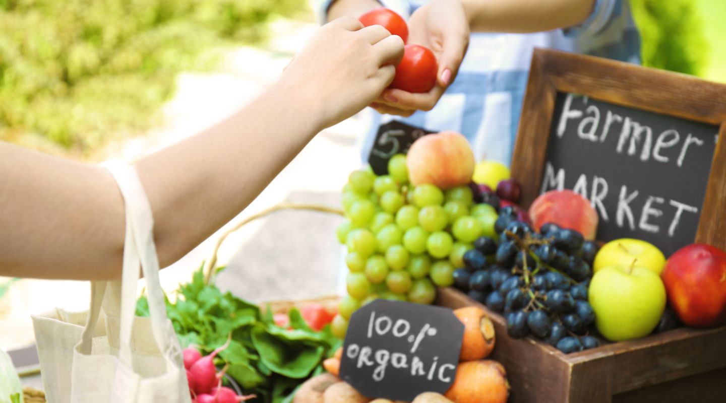 produce at the farmer's market